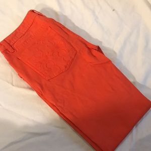Orange crop Tory burch jean size 27